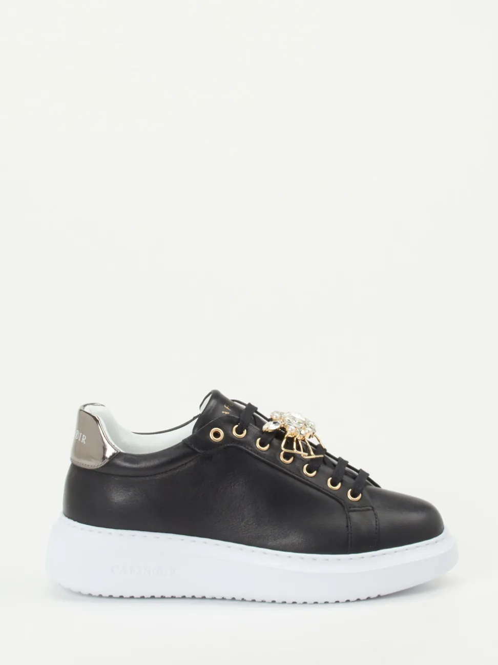 CAFèNOIR – Sneaker aus Lammleder mit Schmuckdetails