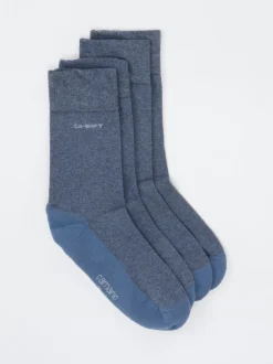 Camano – Crew-Socken aus Baumwollmix in Jeansblau
