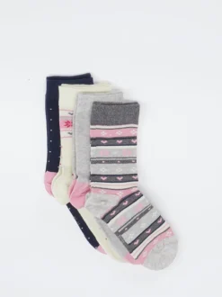 Camano – Crew-Socken aus Textil mit Norweger-Muster