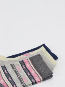 Camano – Crew-Socken aus Textil mit Norweger-Muster