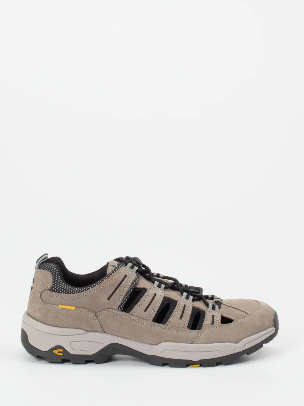 Camel Active – Herrensandale aus Veloursleder grau
