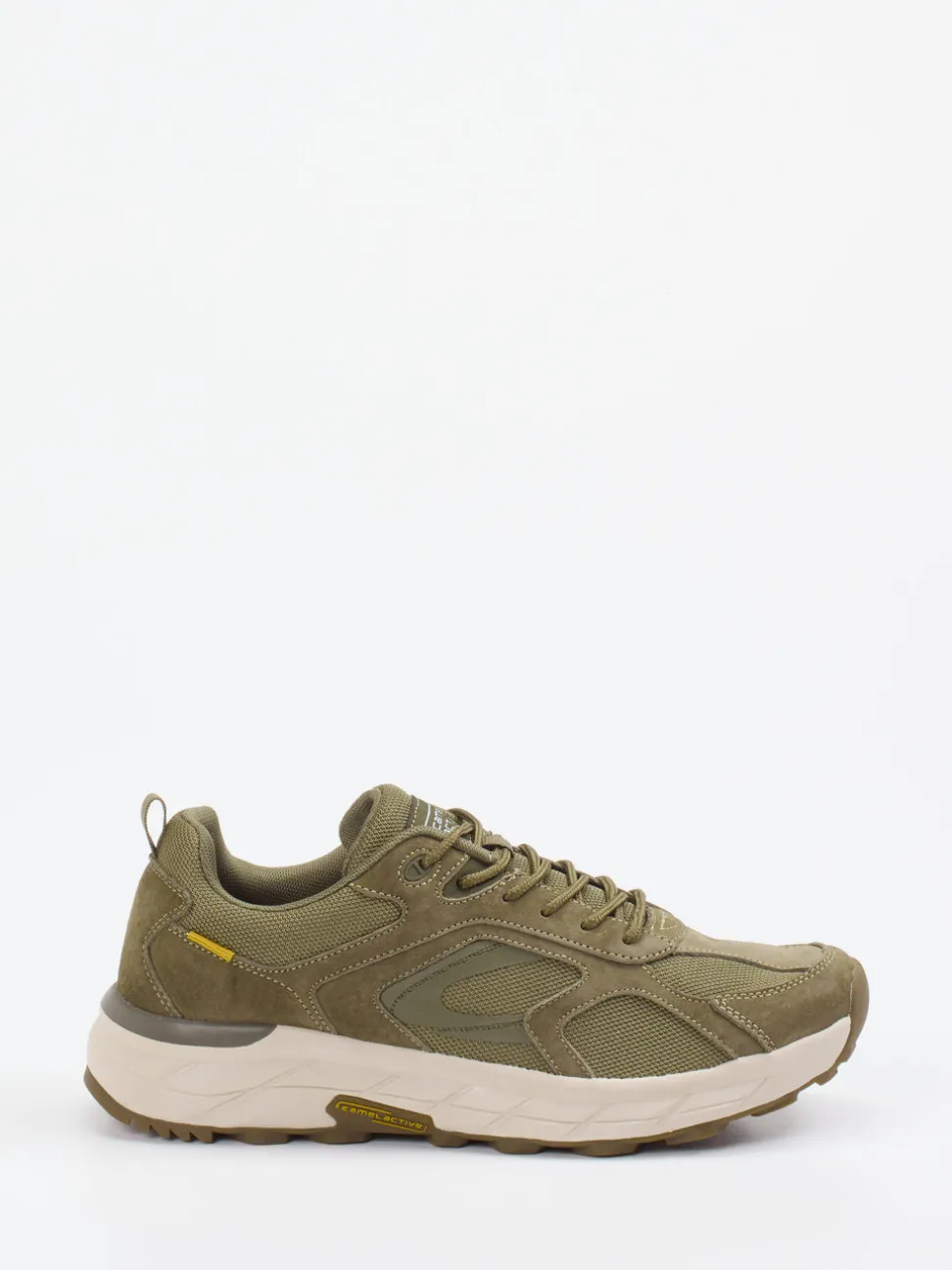 Camel Active – Outdoor-Sneaker aus Nubukleder olivgrün