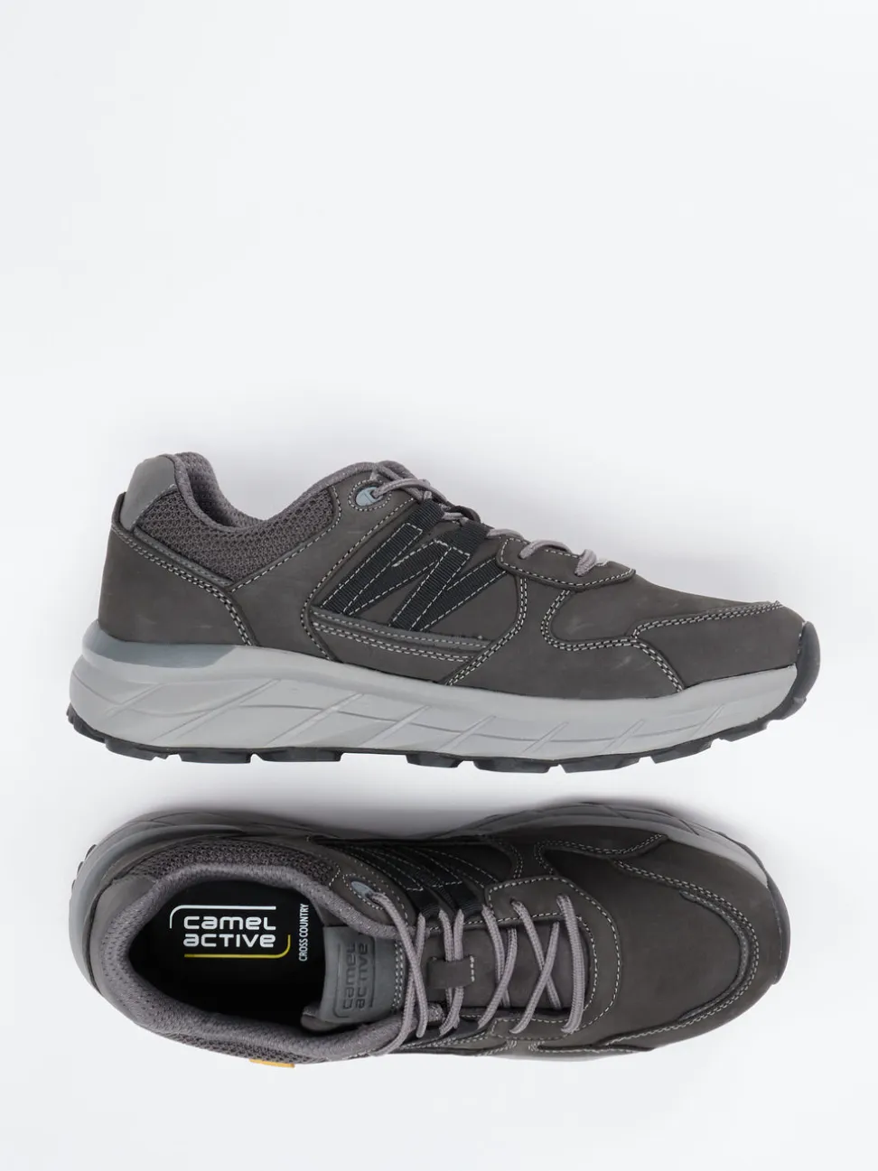 Camel Active – Outdoor-Sneaker aus Nubukleder grau