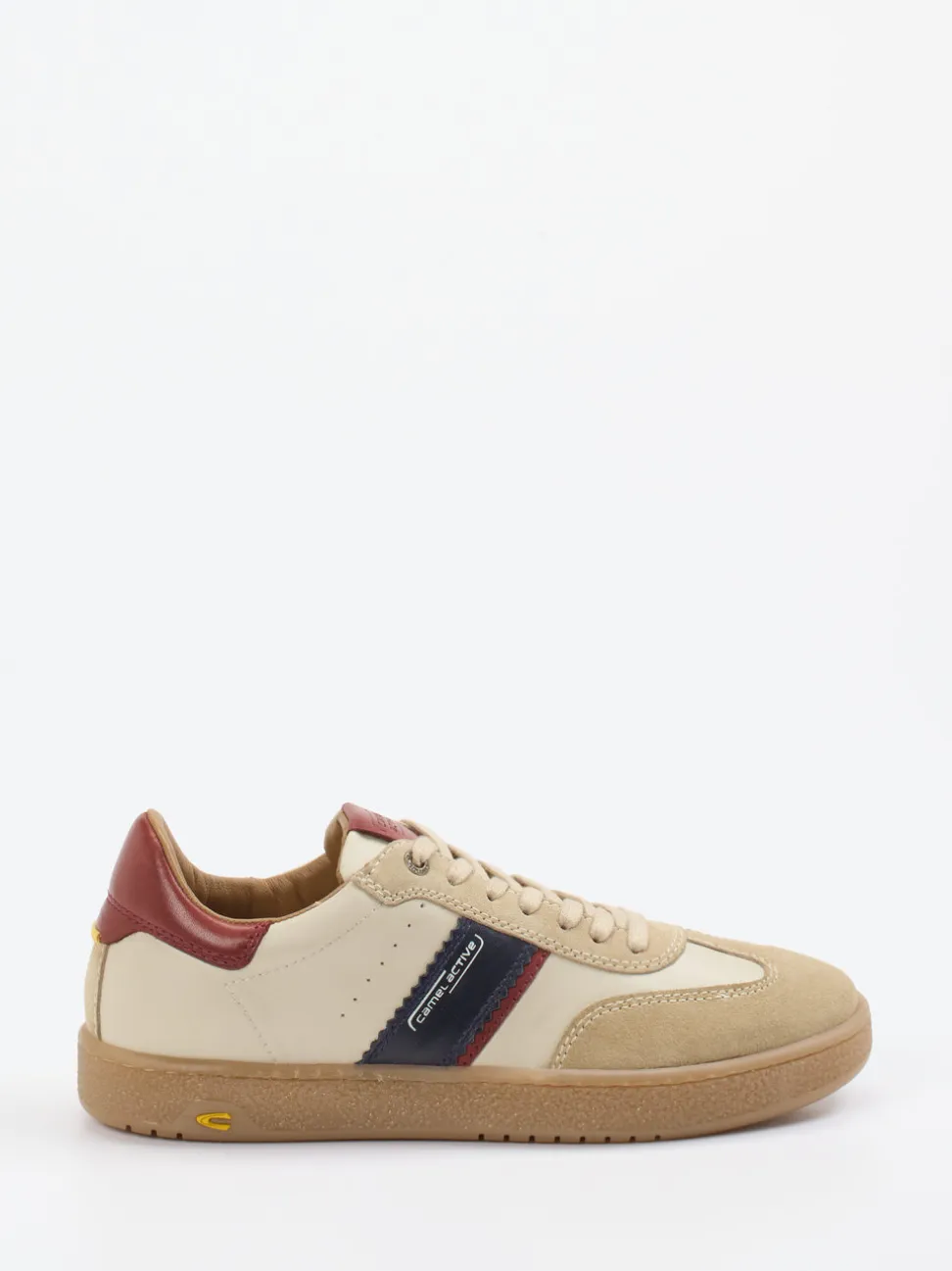Camel Active – Retro-Sneaker aus Leder in Beige