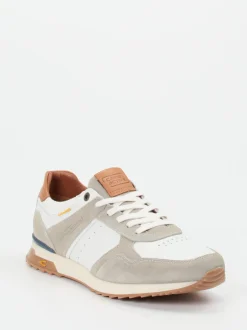 Camel Active – Retro-Sneaker aus Kalbleder Off-White
