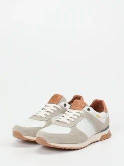 Camel Active – Retro-Sneaker aus Kalbleder Off-White