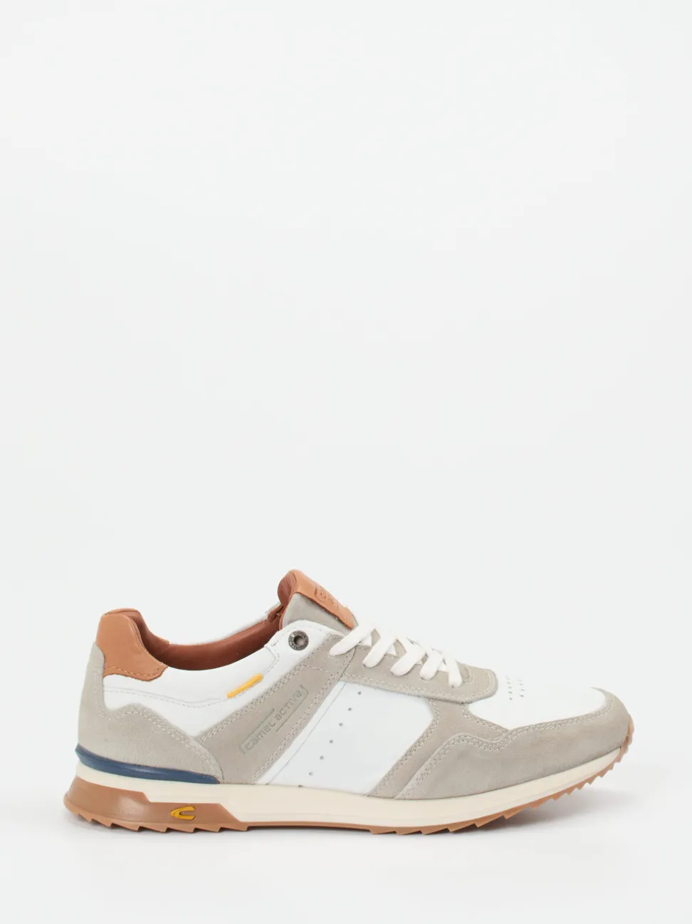 Camel Active – Retro-Sneaker aus Kalbleder Off-White