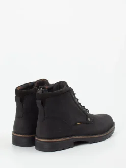 Camel Active – Schnürboots aus Fettleder schwarz