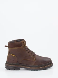 Camel Active – Schnürboots aus Fettleder dunkelbraun