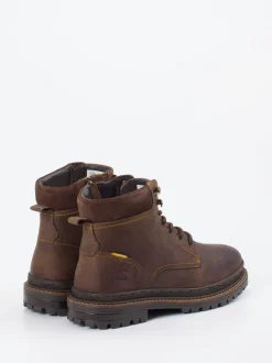 Camel Active – Schnürboots aus Fettleder dunkelbraun