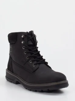 Camel Active – Schnürboots aus Fettleder schwarz
