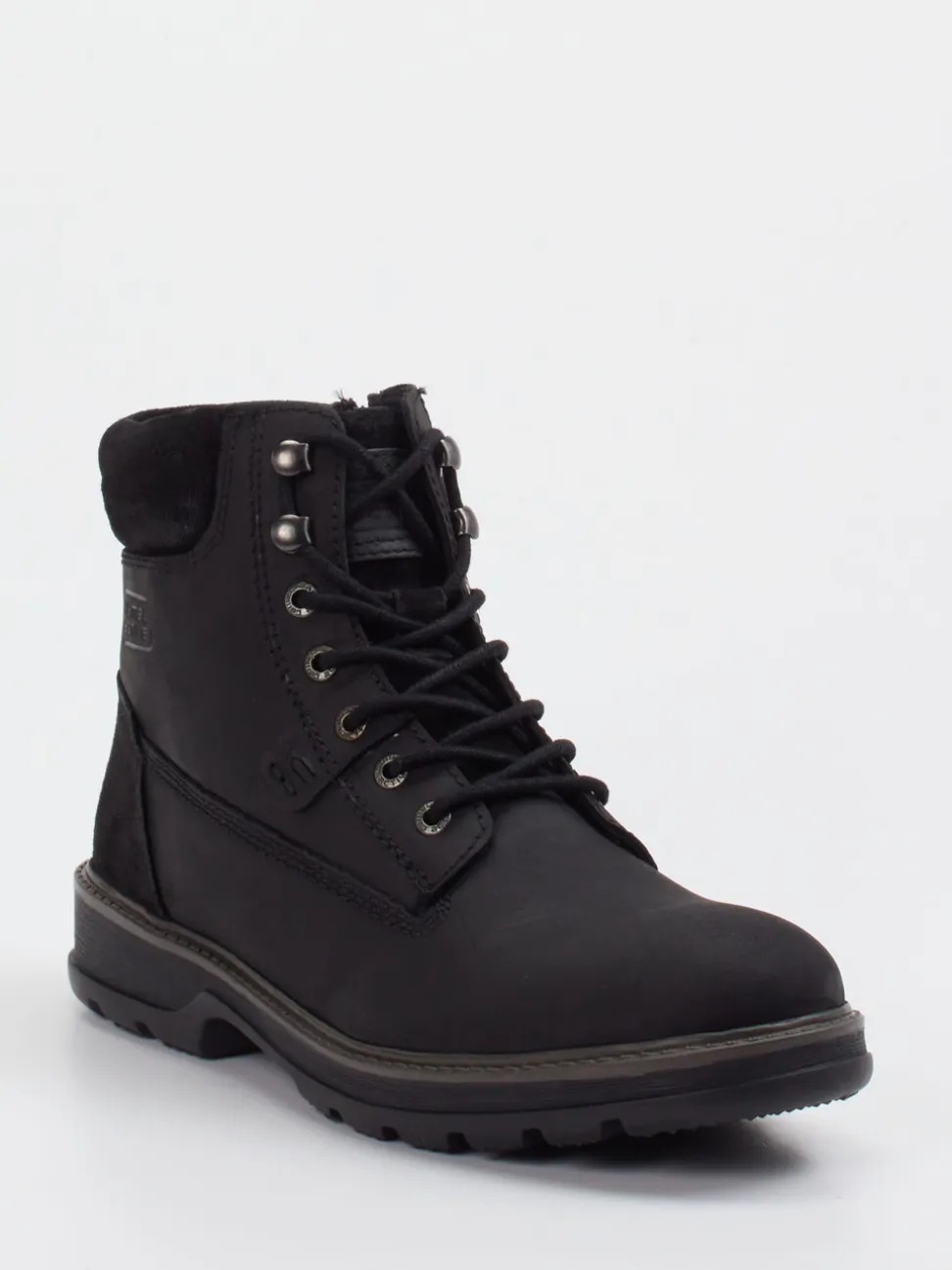 Camel Active – Schnürboots aus Fettleder schwarz