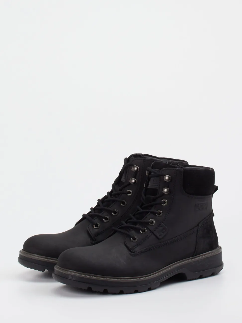 Camel Active – Schnürboots aus Fettleder schwarz