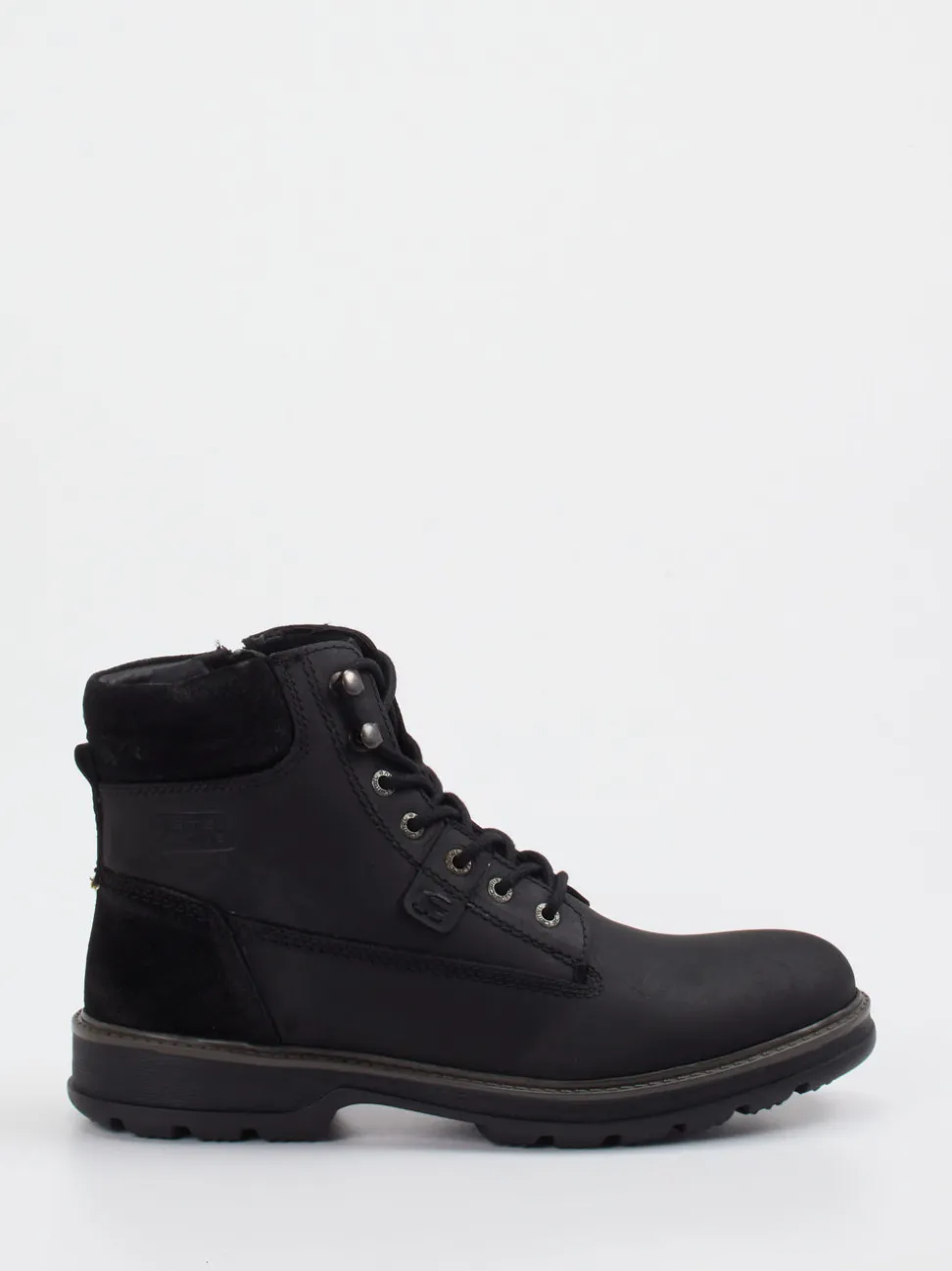 Camel Active – Schnürboots aus Fettleder schwarz