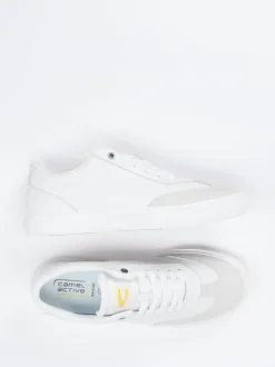 Camel Active – Sneaker aus Kalbleder Off-White