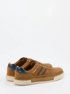 Camel Active – Sneaker aus Leder und Mesh cognacbraun