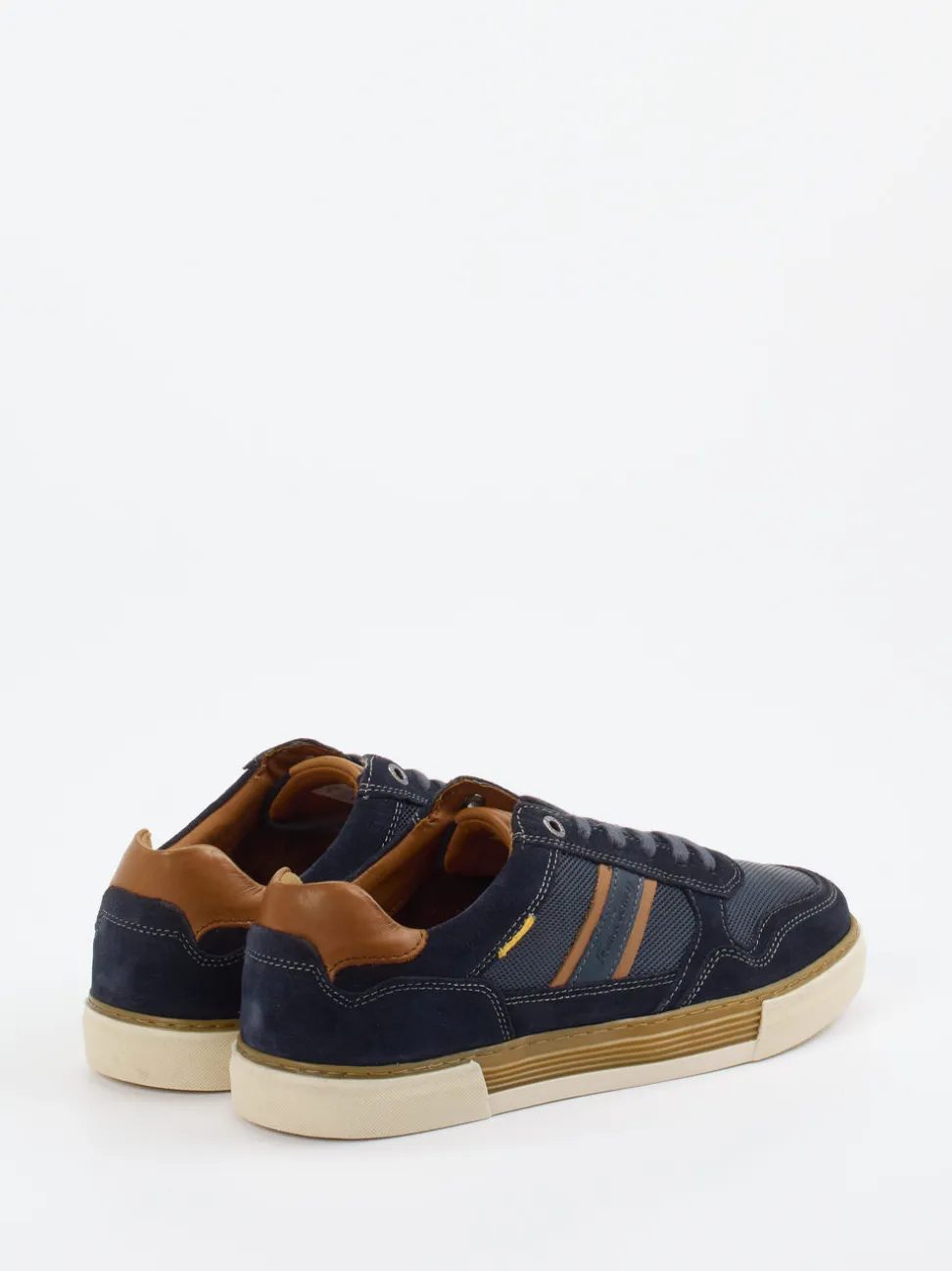 Camel Active – Sneaker aus Leder und Mesh dunkelblau