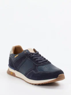 Camel Active – Sneaker aus Kalbleder in Marineblau