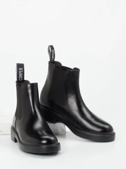 Camper – Chelsea Boots aus Glattleder schwarz