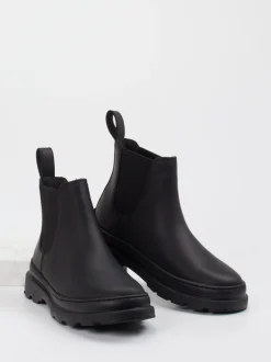 Camper – Chelsea Boots aus Nubukleder schwarz