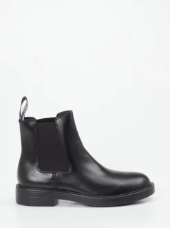Camper – Chelsea Boots aus Glattleder schwarz