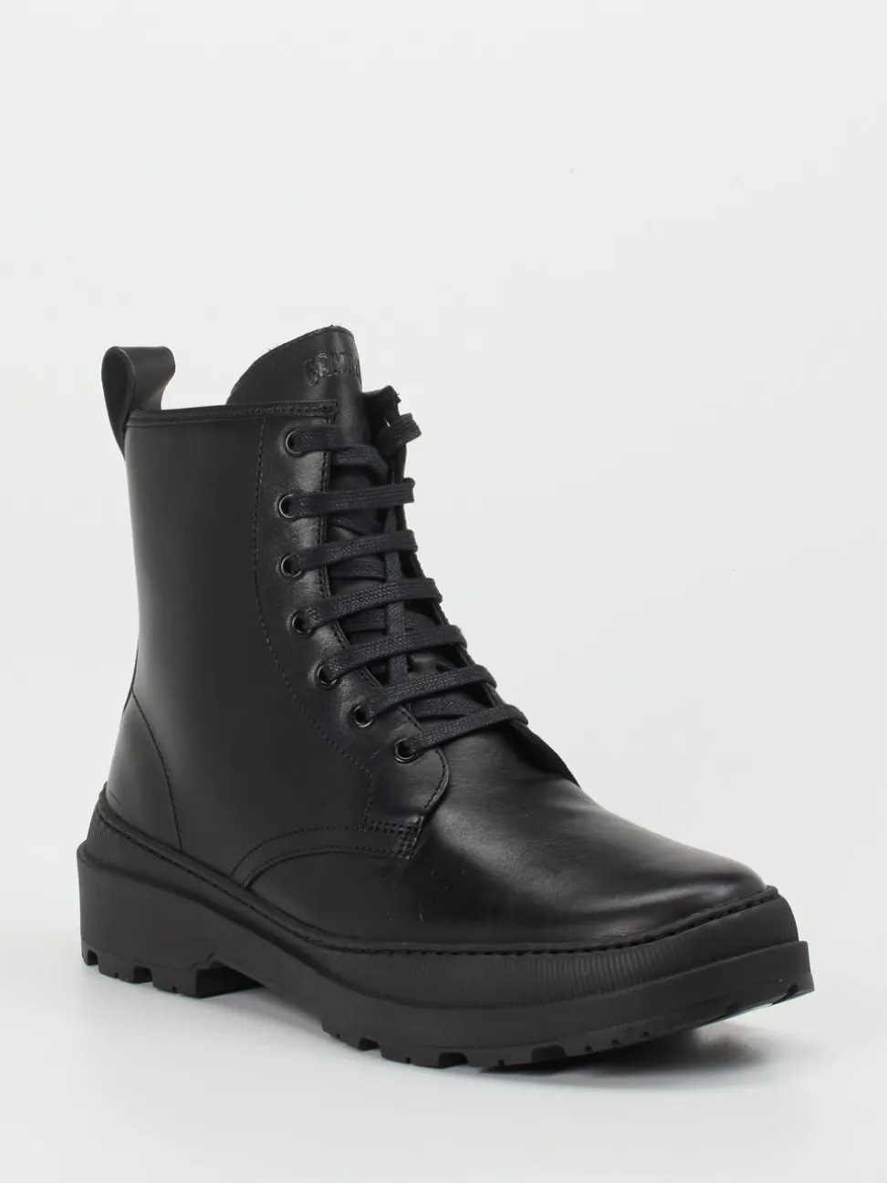 Camper – Combat-Boots aus Kalbleder schwarz