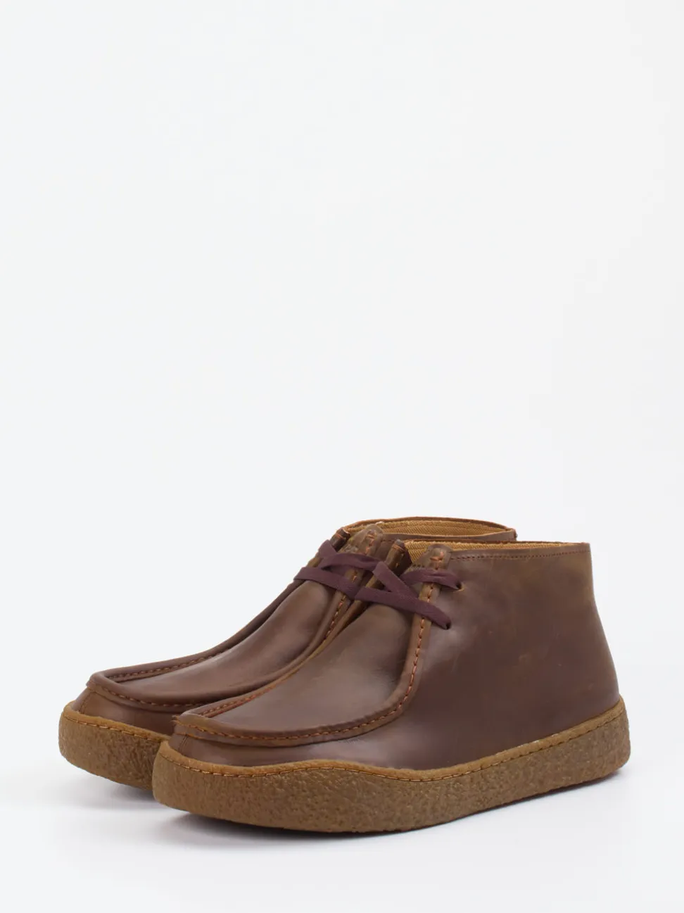 Camper – Desert Boots aus Glattleder mittelbraun