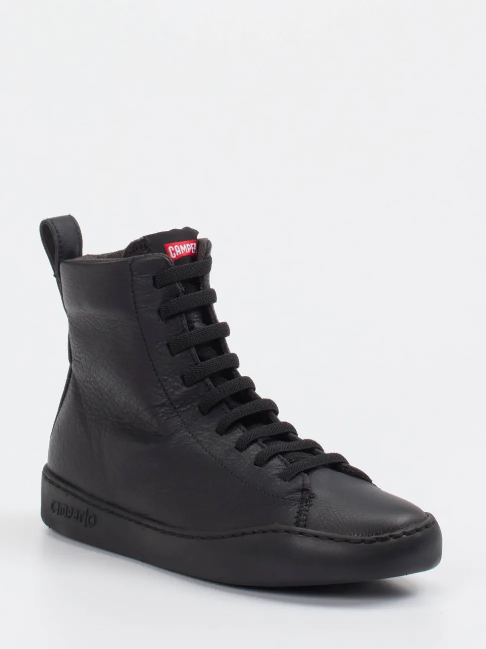 Camper – High-Top Sneaker aus Leder schwarz
