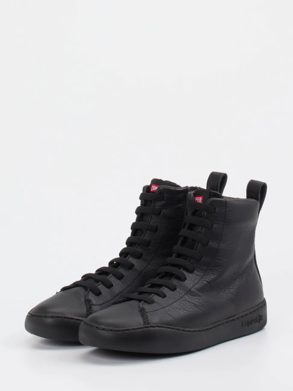 Camper – High-Top Sneaker aus Leder schwarz
