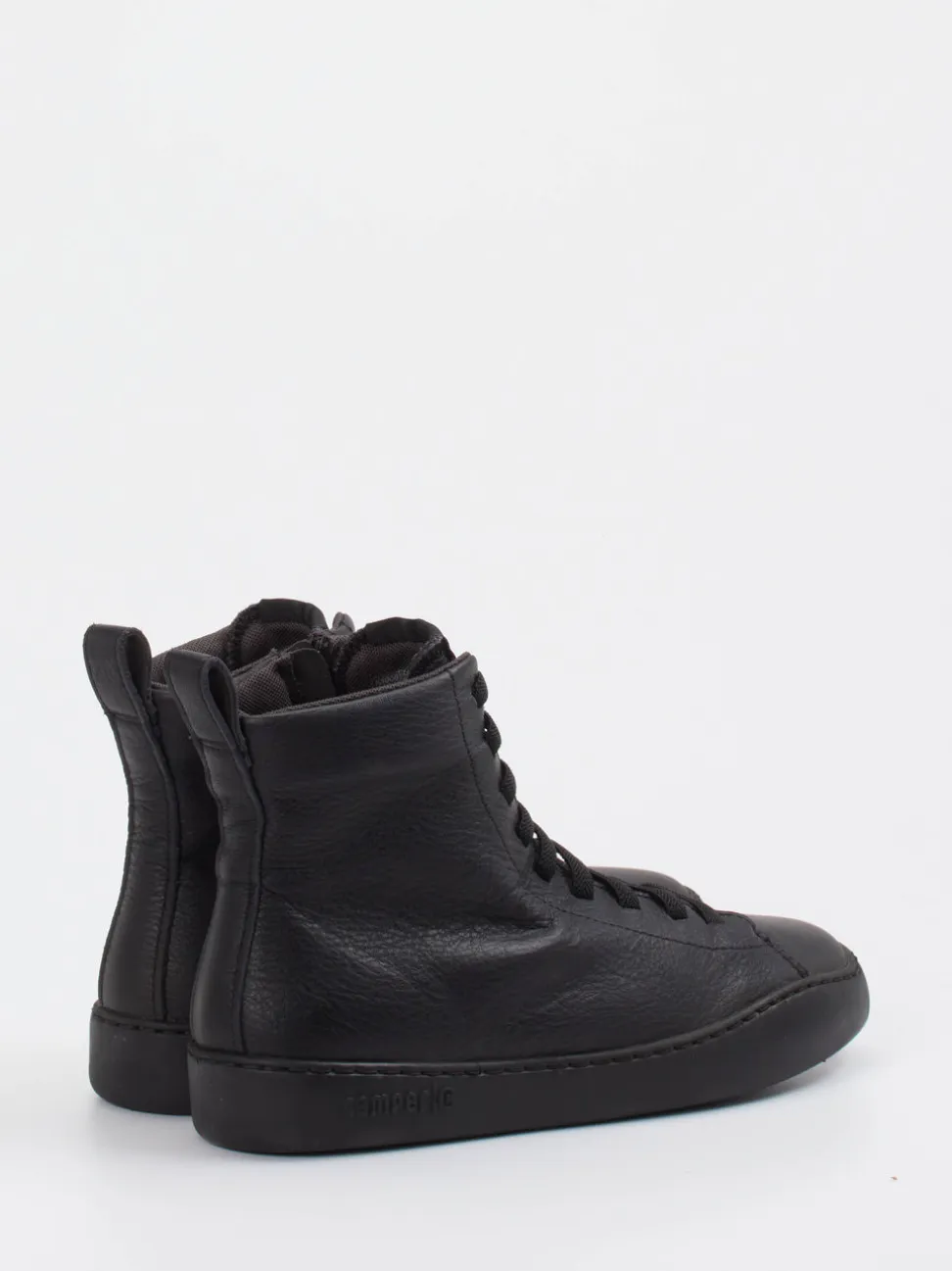 Camper – High-Top Sneaker aus Leder schwarz