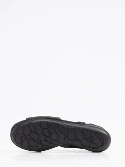 Camper – Keilsandalette aus Kalbleder schwarz