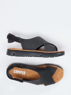 Camper – Komfortsandalen aus Kalbleder Schwarz