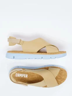 Camper – Komfortsandalen aus Kalbleder beige
