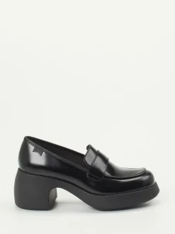 Camper – Loafer aus Hochglanzleder Schwarz
