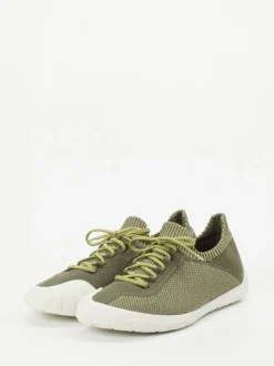 Camper – Low-Top-Sneaker aus Textilstrick Olivgrün