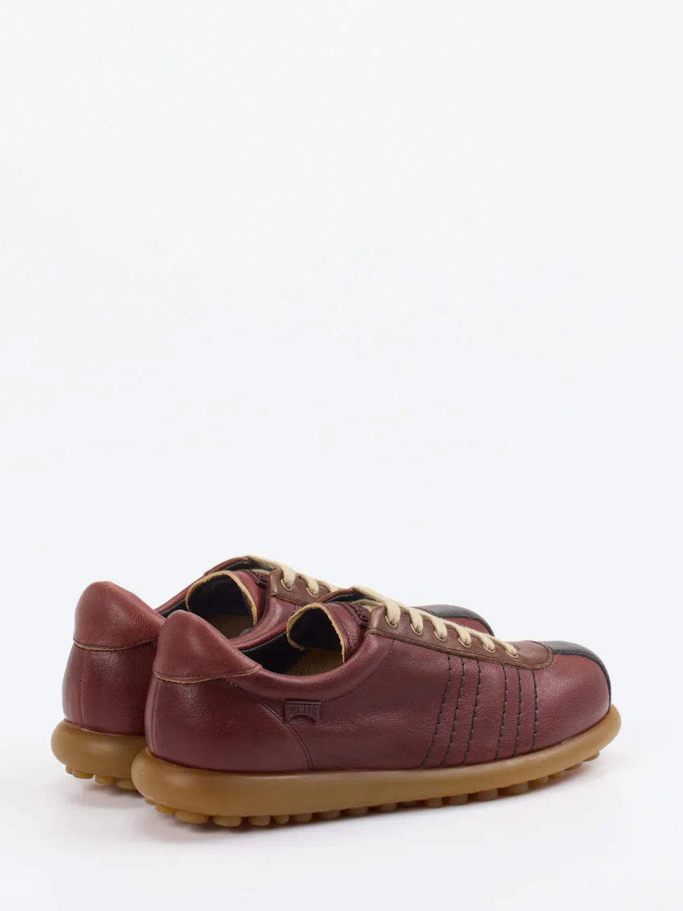 Camper – Retro-Sneaker aus Kalbleder burgunderbraun