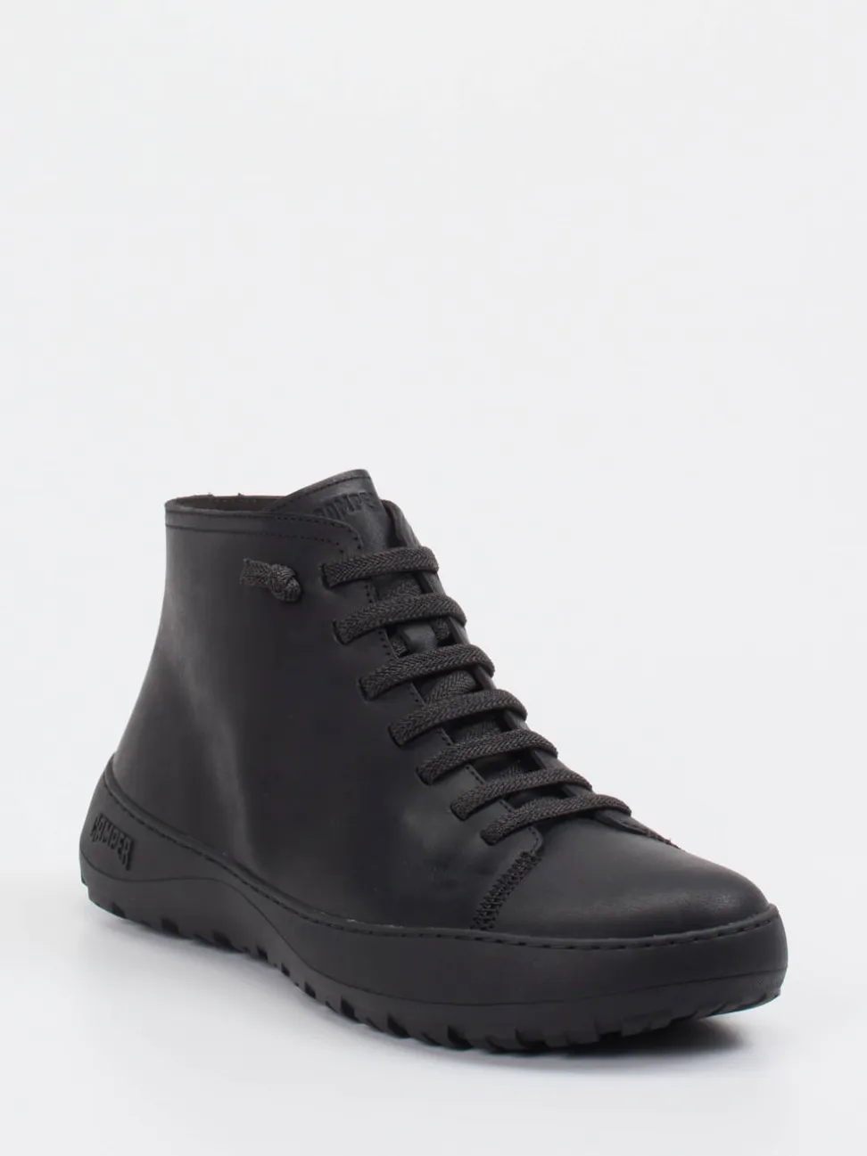 Camper – Schnürboots aus Glattleder schwarz
