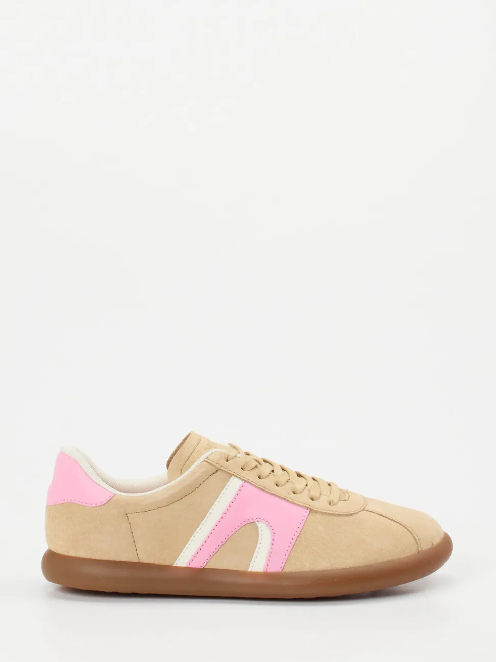 Camper – Sneaker aus Nubukleder in Beige
