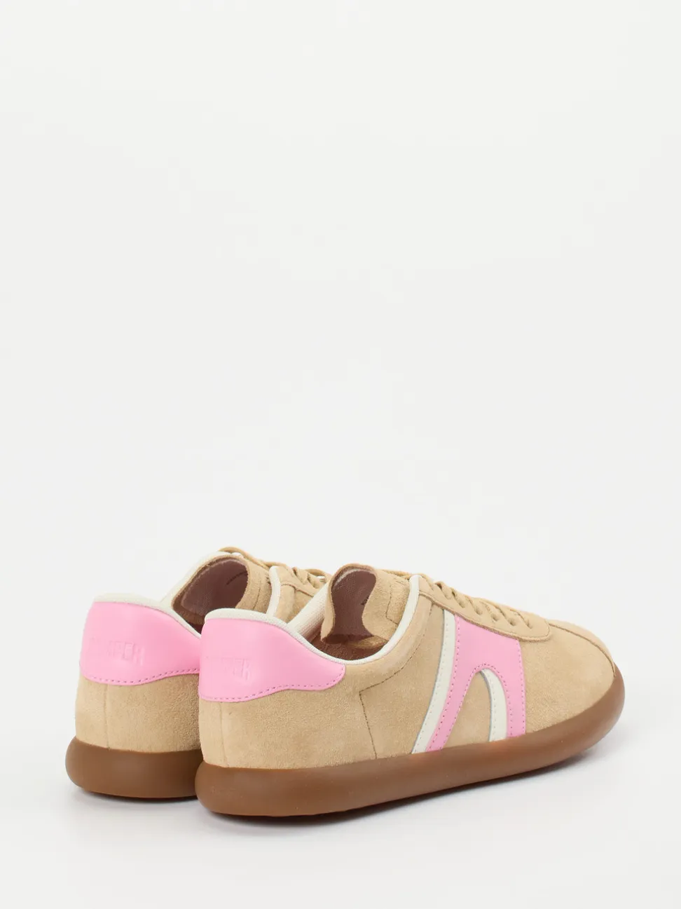 Camper – Sneaker aus Nubukleder in Beige