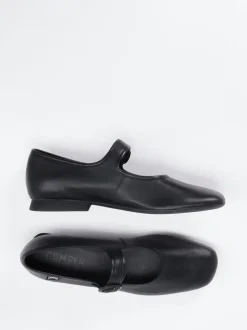 Camper – Spangenpumps aus Kalbleder Schwarz
