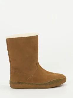 Camper – Winterstiefel aus Nubukleder Cognacbraun