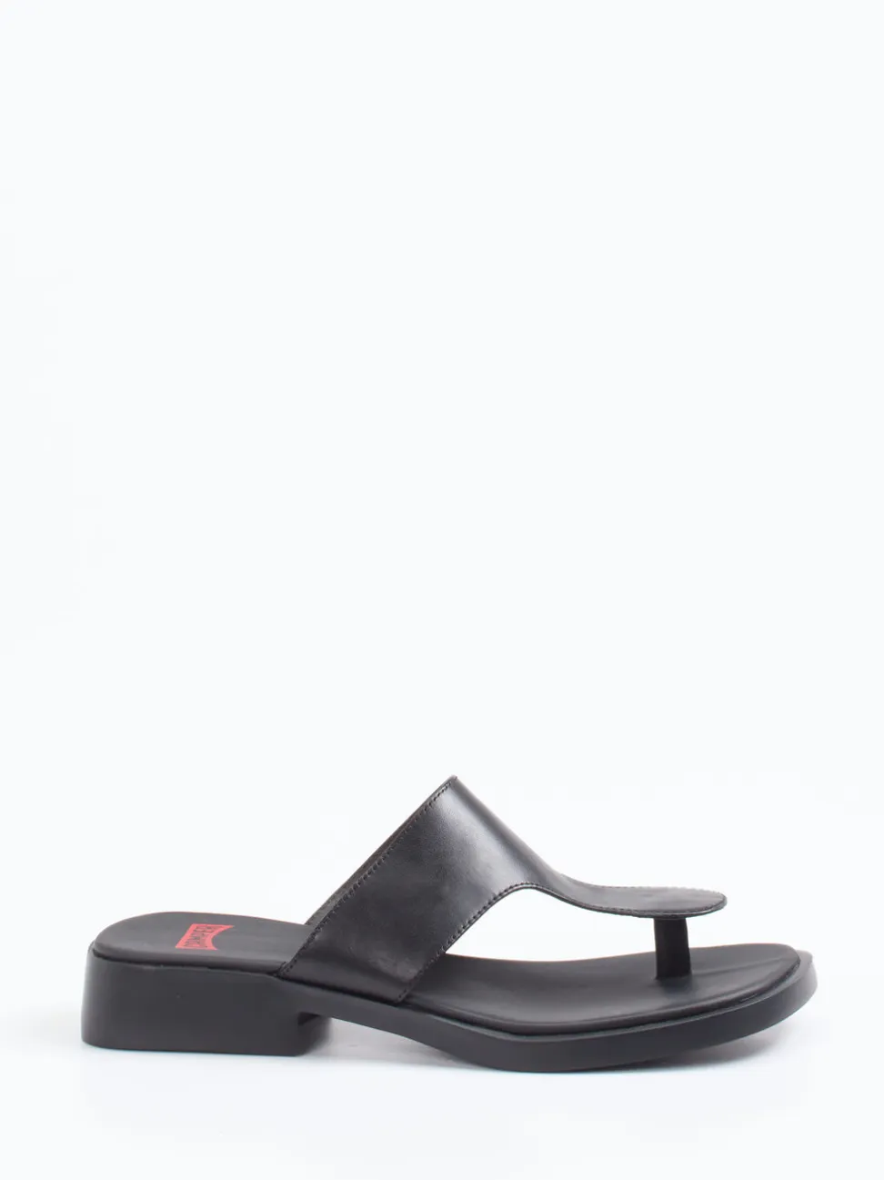 Camper – Zehentrenner-Sandalen aus Kalbleder Schwarz