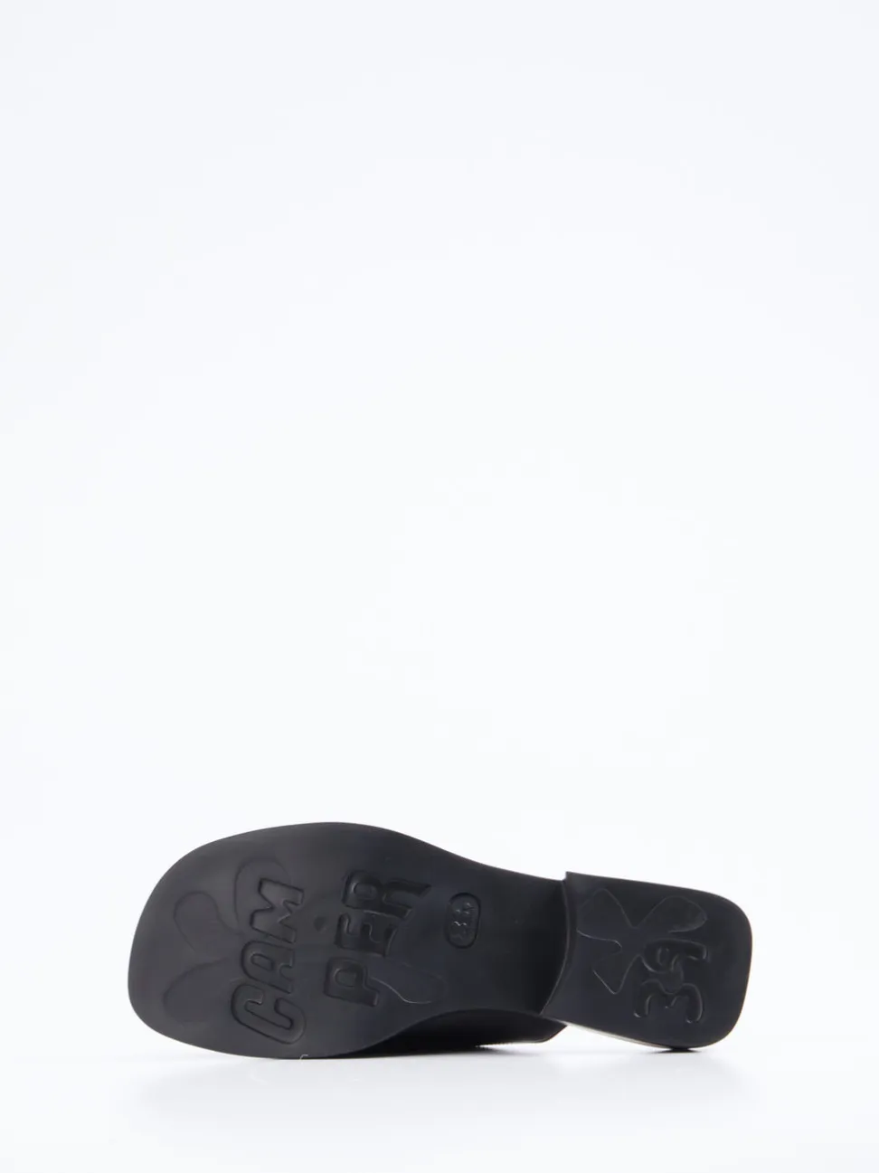 Camper – Zehentrenner-Sandalen aus Kalbleder Schwarz