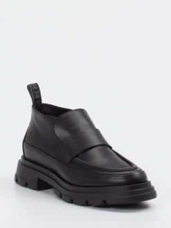 Candice Cooper – Chunky Loafer aus Leder Schwarz