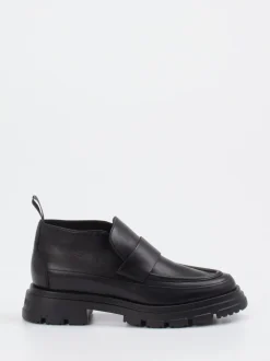 Candice Cooper – Chunky Loafer aus Leder Schwarz