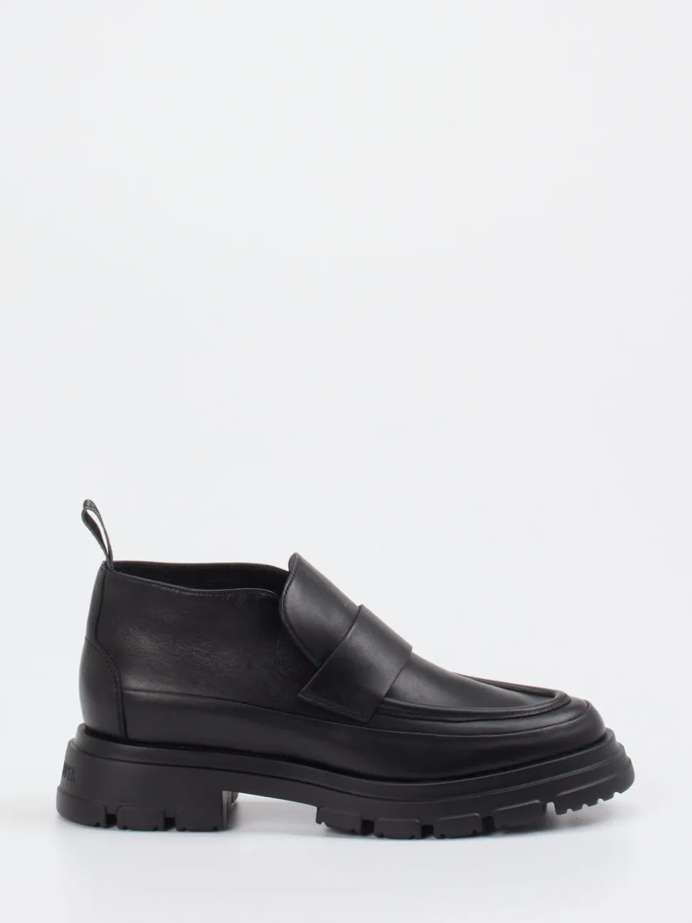Candice Cooper – Chunky Loafer aus Leder Schwarz