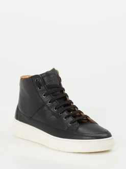 Candice Cooper – High-Top Sneaker aus Kalbleder Schwarz