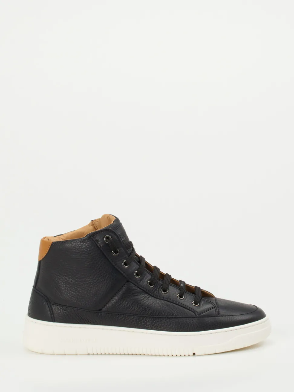 Candice Cooper – High-Top Sneaker aus Kalbleder Schwarz