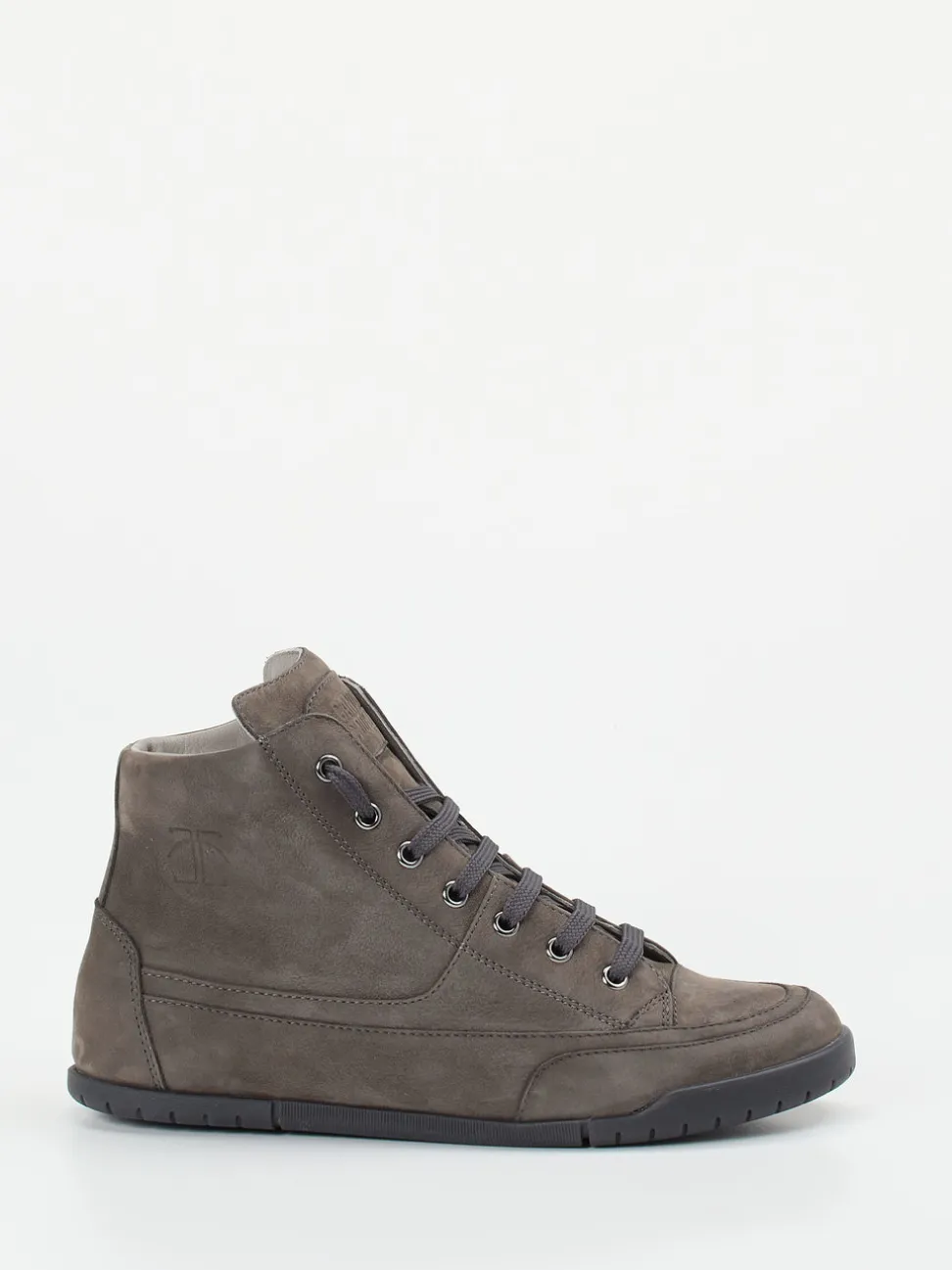 Candice Cooper – High-Top Sneaker aus Nubukleder Anthrazit