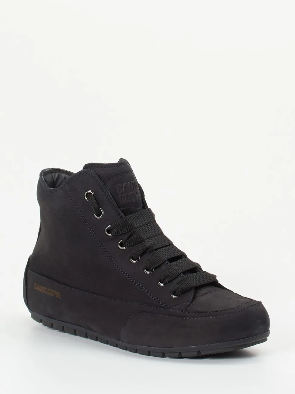 Candice Cooper – High-Top Sneaker aus Nubukleder blau